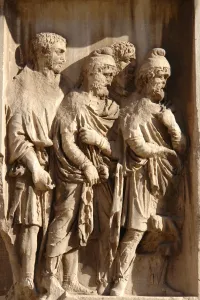 Images Dated 8th October 2008: Detail, Arch of Septimius Severus, Rome, Italy