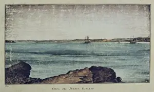 Malaspina Prints: Detail. Drawing. SPAIN. Madrid. Navy Museum