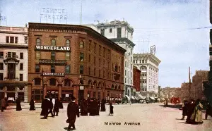 Detroit, Michigan, USA - Monroe Avenue