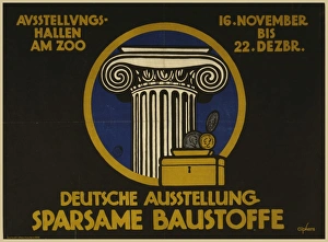 Deutsche Ausstellung, Sparsame Baustoffe. Ausstellungshallen Deutsche Ausstellung, Sparsame Baustoffe. Ausstellungshallen