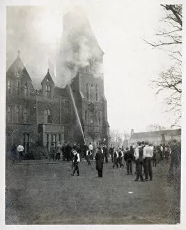 Images Dated 6th March 2020: A devastating fire at a British Public School for Boys, which appears to have gutted the
