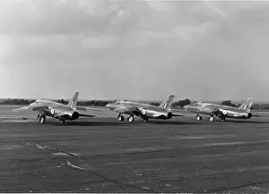 Three development batch Folland Fo141 Gnat F1s