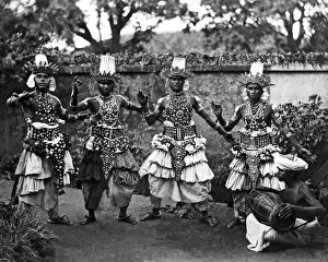Devil dancers, Ceylon (Sri Lanka)