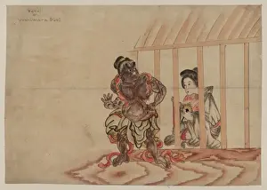 Yoshiwara Prints: Devil & Yoshiwara girl Devil & Yoshiwara girl