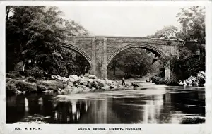 Kirkby Prints: Devils Bridge, Kirkby-Lonsdale, Cumbria