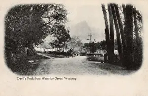 Suburb Prints: Devils Peak from Wynberg, Cape Town, South Africa