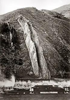 Weber Prints: The Devils Slide, Weber Canyon, Utah, circa 1890