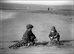 Digging Collection: A Devon beach scene