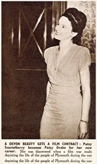 Drake Prints: A Devon beauty gets a film contract - Patsy Scantelberry becomes Patsy Drake for her new career