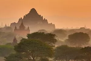 Images Dated 1st February 2016: Dhammayangyi Pagoda at sunset, Plain of Bagan, Myanmar
