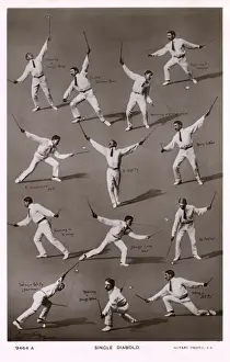 String Prints: A Diabolo player by German photographer Reinhold Thiele