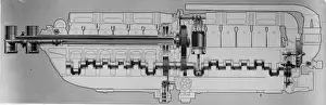 Diagram of the Fiat AS6 engine
