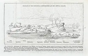 Reconstructed Prints: Diagram of the geological restorations at Crystal Palace
