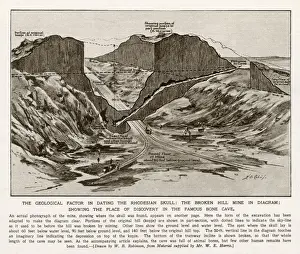 Broken Prints: Diagram of the lead and zinc mine in Broken Hill, Northern Rhodesia (now Kabwe, Zambia)