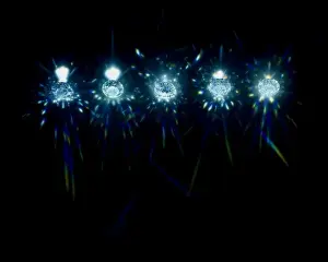 Radiating Prints: Diamond and simulants