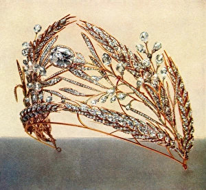 Images Dated 6th September 2016: A diamond tiara belonging to the Romanov dynasty