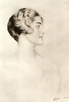 Images Dated 9th October 2017: Diana Mitford by Paul Helleu