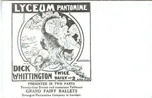 Fleeing Prints: Dick Whittington. Lyceum Theatre. Artist E. P. Kinsella