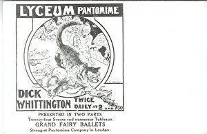 Rats Gallery: Dick Whittington. Lyceum Theatre. Artist E. P. Kinsella
