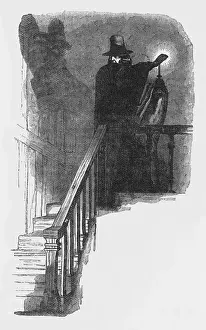 Haunted Prints: Dickens / Haunted / Stairs