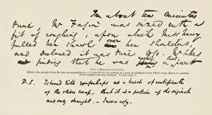 Dickens Manuscript / 1891