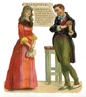 Agnes Gallery: Dickens scrap - Agnes Wickfield in David Copperfield