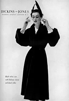 Images Dated 3rd February 2016: Dickins and Jones advertisement, 1950s fashion