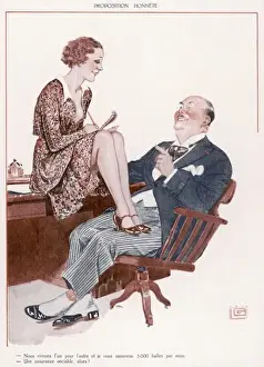 Secretaries Prints: Dictating a Letter