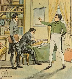 Dictating his Memoirs