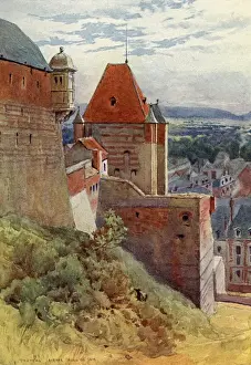Dieppe Prints: Dieppe, fifteenth-century castle, France
