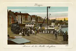 Dieppe, France - Arrival of the English Steam Packet Boat