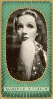 Marlene Prints: Dietrich / Cig Card