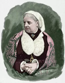 Brooch Gallery: Dinah Craik (1826-1887). Engraving. Colored