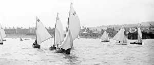Dinghy Prints: Dinghy racing at Teignmouth, probably 1930s