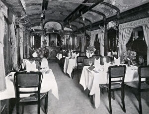 Dining car of the Cote D Azur Express