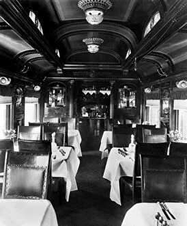 Alton Gallery: A dining car railway carriage, Chicago and Alton Railroad, A