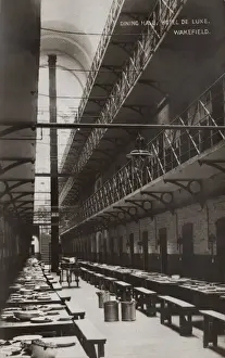 Benches Prints: Dining Hall at Wakefield Prison, West Yorkshire