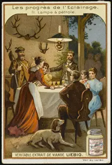 Radiant Prints: Dining by Oil Lamp