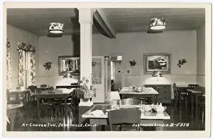 Canyon Prints: Dining Room at the Canyon Inn, Johnsville (gold mining town)