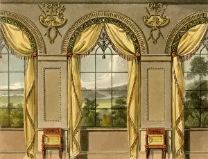 1810 Prints: Dining Room Curtains