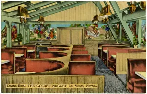 Murals Prints: Dining Room, The Golden Nugget, Las Vegas, Nevada, USA