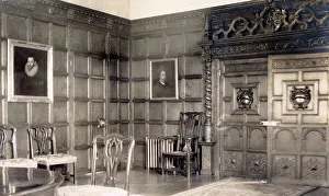 Dining Room, Kilconquhar House, Kilconquhar, Fife, Scotland - portrait of Cardinal Beaton (C). Date: 1930s