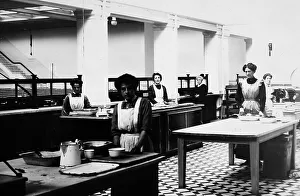 Lever Prints: Dining room kitchen, Port Sunlight, early 1900s
