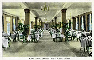 Dining Room, Miramar Hotel, Miami, Florida, USA