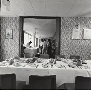 Refectory Prints: Dining room staff, Baden Powell House, London