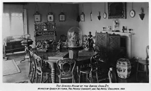 Images Dated 4th April 2012: The dining room of the Swiss Cottage