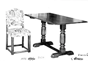Dining table and chair