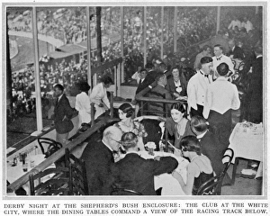 Dining at White City greyhound derby, 1932