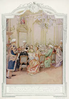 Rococo Collection: Dinner in an aristocratic French home