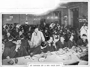 Communal Prints: At dinner on a big sale day